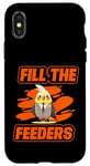 Coque pour iPhone X/XS Remplissez les mangeoires pour observer les oiseaux