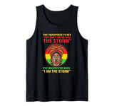 Black History I Am The Storm Patriotic Afro Woman Tank Top