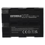 EXTENSILO Batterie compatible avec Pentax K10D, K20D appareil photo, reflex numérique (1600mAh, 7,4V, Li-ion)