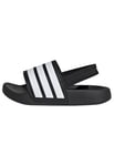 adidas Mixte bébé Adilette ESTRAP Slides Infants TOBOGGANS, Core Black/Cloud White/Core Black, 22 EU