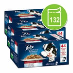 Felix As Good As It Looks Wet Cat Food + Free Treats 132 X 100g