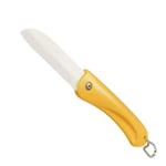 Fruit Knife Pocket Pare Ceramic Peeler Vegetable Cutlery Peel Cut Slice Bag Box Kitchen Fruit Fold Knife Cutter Picnic Lunch Keychain Camp,Yellow