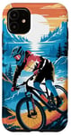 iPhone 11 For Downhill Biking - Retro Mountain Bike Design Case