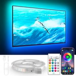 KANTUTOE TV Lights Behind, 19.68ft LED Lights for 55-85 Inch TV, RGB TV LED Lights Backlight, Music Sync Bluetooth APP and Remote Control TV LED Strip Lights USB Powered for Bedroom/Gaming