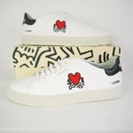 Axel Arigato Keith Haring Clean 90 Trainers White Leather Low Top Size 41 / UK 7