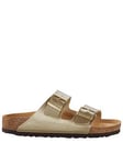 Birkenstock Arizona Flat Sandals - Gold, Gold, Size 4, Women