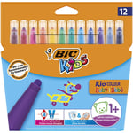 Feutre Kids Baby Pointe Large Bic - La Pochette De 12 Feutres