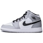 Baskets Air Jordan  1 Mid Light Smoke Grey