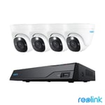 Reolink 8MP (4K) UHD NVR Poe AI 8 X Channel / 4 X Dome Camera Kit with 2TB HDD