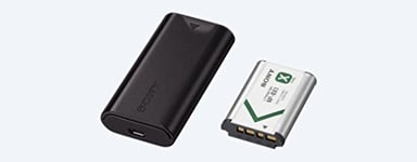 SONY Kit Batterie et Chargeur de Voyage USB ACCTRDCX, Noir