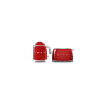 PACK SMEG Bouilloire 0.8L 1400W + Grille-pain Toaster 2 Fentes 950W Rouge