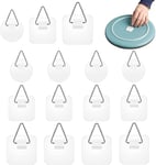 Lot de 15 Crochets Adhésifs Invisibles,Accroche Cadre Adhésif,Accroche Photo Invisibles Adhésifs Supports de Plaque Muraux pour Assiettes,Tableaux,Art Décoratif(Q667)