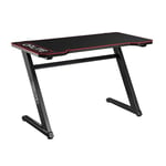 OPLITE - Tilt Gaming Desk - Bureau avec tapis de souris intégral 120x60x75, équipé d’un plateau MDF double compression 25 mm d'épaisseur