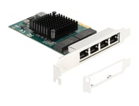 Delock 88208, Playstation Network, Rj-45, Hunkjønn, Pcie 2.0, Grå, Pc