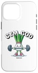 Coque pour iPhone 16 Pro Max Gym God Drôle Poireau Fitness Entraînement Femmes Hommes Entraînement