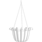 Support de pot de fleur suspendu en métal en fer forgé support de pot de fleur pour extérieur intérieur terrasse balcon maison (blanc),de Debuns