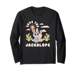 Save The Jackalope Mythical Creature Cryptid Lover Folklore Long Sleeve T-Shirt