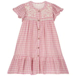 Louise Misha Carlina Klänning Fuchsia Tartan Joy | Rosa | 3 years