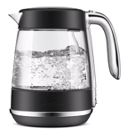 Breville Crystal Luxe Glass Kettle with Black Stainless Steel Trim