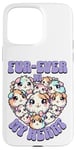 Coque pour iPhone 15 Pro Max Fur-ever in My Heart Kawaii Cochon d'Inde Cœur