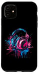 iPhone 11 Headphones Music DJ Splash Music Lover Music Headphones EDM Case