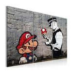 Tavla Arkiio Super Mario Mushroom Cop By Banksy