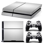 Kit De Autocollants Skin Decal Pour Console De Jeu Ps4 Corps Entier Mat Ps4 Manche Noir Et Blanc Mat, T1tn-Ps4-1016