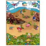 Liberty House Toys 657043 Tapis de Jeu pour Enfant 3Duplay Multicolore 120 x 90 cm