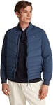 Tommy Hilfiger Men’s Mix Quilt Padded Bomber Jacket, Blue (Aegean Sea), S