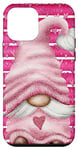 Coque pour iPhone 12 mini Pink Gnome Valentines Day Decor For Women - Love Aesthetic