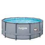 Piscine Tubulaire Ronde Funsicle Ø 3,66m x h1,22m Grise