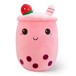 shownicer Oreiller Peluche Bubble Tea, Boba Peluche, Jouet Doux Thé Au Lait Tasse, Coussin Poupée, Coussin Câlin Traversin Oreiller de Canapé Lit, Cadeau pour Enfants Filles Garçons