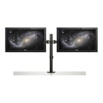 StarTech.com Support Double Écran - Support de Bureau pour Moniteurs VESA jusqu'à 32" - Bras Articulé Ergonomique avec Pince/Oeillet - Réglable en Hauteur/Inclinaison/Rotation/Tourner