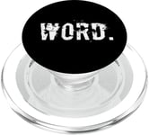 One Word Of Word Meaning Word People Word Quotes PopSockets PopGrip for MagSafe