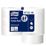 Tork Papier Toilette Jumbo blanc T1, Advanced, 2 plis, 6 x 380 mètres, 472118