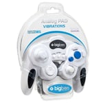 Manette Analogique Vibrante Blanche Perle pour GameCube et Nintendo Wii