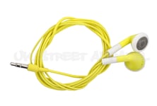 Yellow Earphones Ipod Iphone Ipad MP3 MP4 Mobile Phone Compatible Headphones