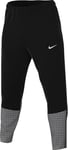 Nike Sphere Challenger FZ1113-010 Therma-Fit Pantalon de Course imperméable pour Homme, Noir/Noir/argenté réfléchissant, Taille S