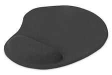 DIGITUS Tapis de Souris Ergonomique avec Repose-Poignet DA-51020 Noir