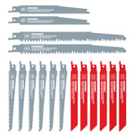 Lames de Scie Sabre, HYCHIKA Lame de Scie 16 PCS Pour Le Métal, Le Bois et Le Bois avec Des Clous, avec Boîte de Rangement