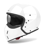 AIROH J114 Casque Unisexe, Blanc Brillant, XXL