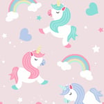 I Believe in Unicorns Wallpaper Pink World of Wallpaper A365 CAO 1