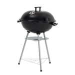 Lifestyle Camping Garden 17" Black Kettle Charcoal BBQ Barbecue - BA0017C