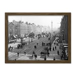 Artery8 Lawrence Sackville O'Connell Street Dublin 1905 Artwork Framed Wall Art Print 18X24 Inch