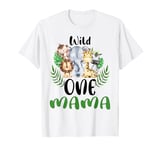 Mama of The Wild One Zoo Birthday Safari Jungle Animal T-Shirt