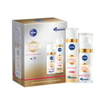 NIVEA Luminous 630 Coffret Soin de jour & Sérum, Soins visage anti taches pigmentaires au Thiamidol & Acide Hyaluronique, Coffret cadeau femme soin anti-âge, crème hydratante visage