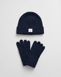 Gant Mens Beanie & Gloves Gift Set - Dark Blue - One Size