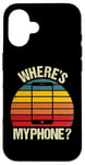 Coque pour iPhone 16 Funny Vintage Retro Où est mon téléphone Smartphone Téléphone portable