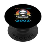 Anniversaire né en 2003 amusant Panda Gaming Unlock The Next Level PopSockets PopGrip Adhésif