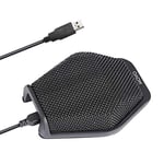 Movo MC1000 Computer Microphone - Professional Conference USB Microphone for Computer Desktop with 180°, 20' Long Pick up Range for PC, Windows & Mac, iOS - Plug and Play Easy Installation